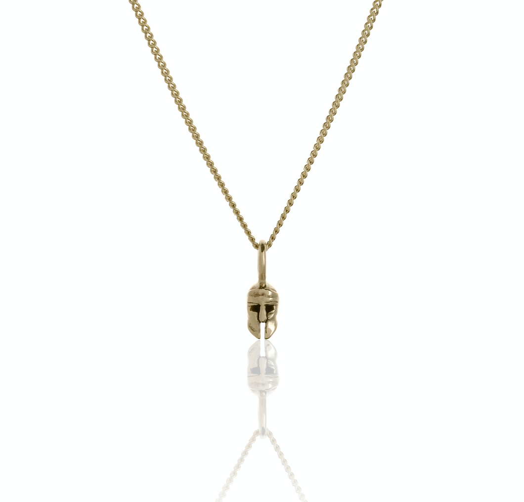 Warrior Helm Stud - 9ct Yellow Gold